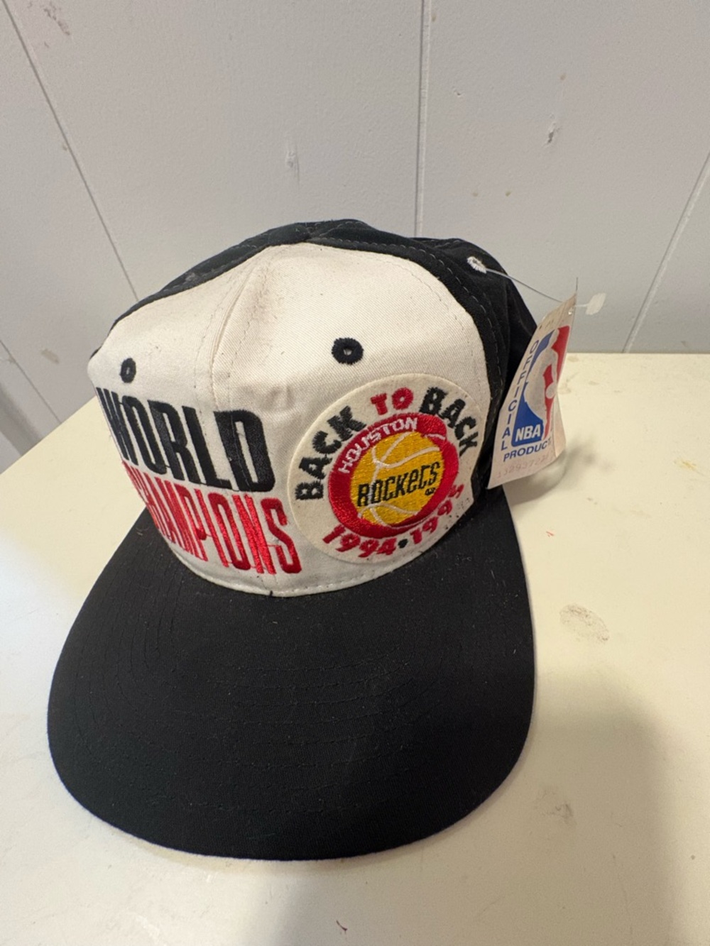 Vintage NBA Houston Rockets Snapback Hat with Original Tags
